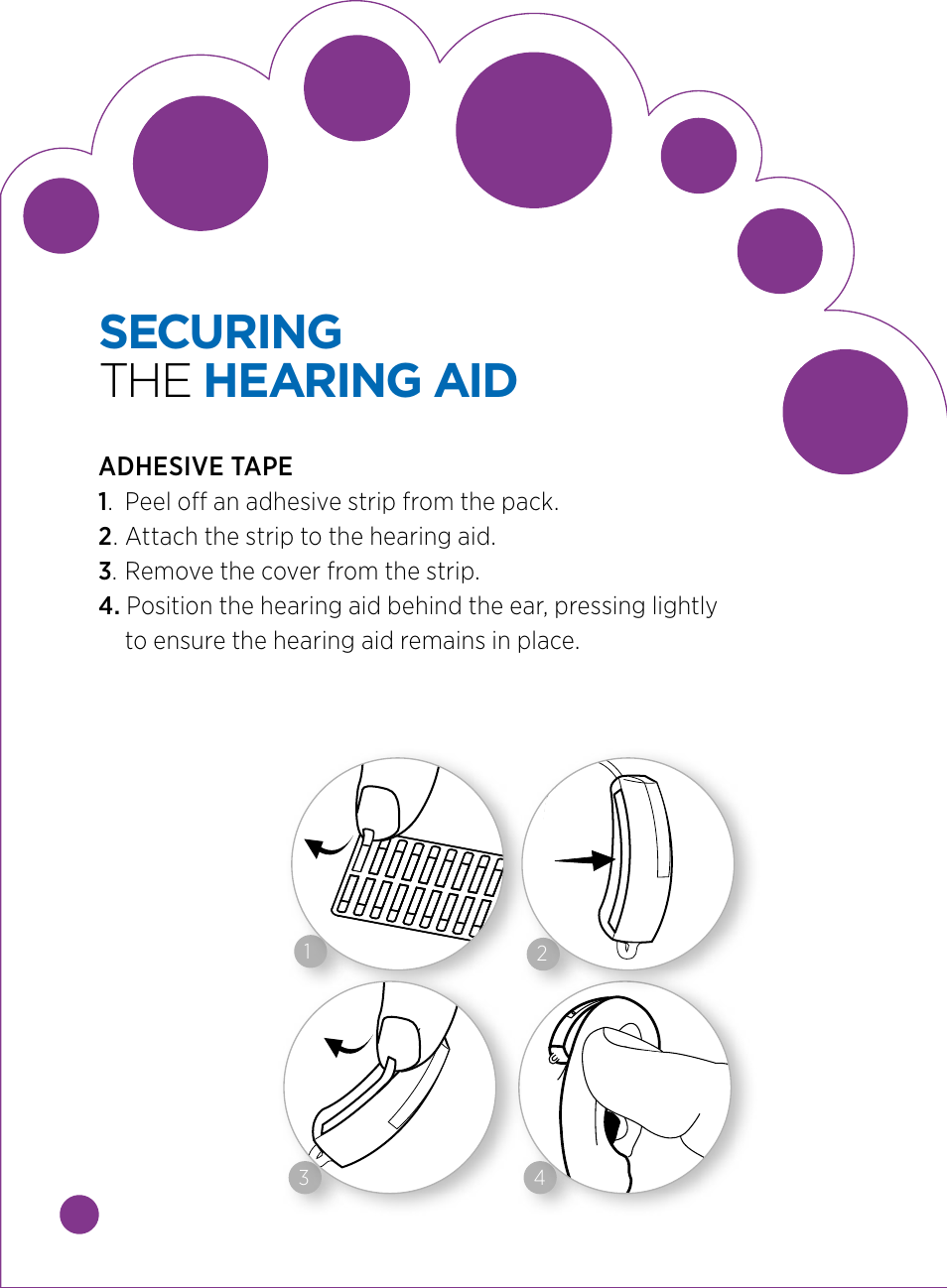 Securing the hearing aid | Widex BABY440 User Manual | Page 4 / 15