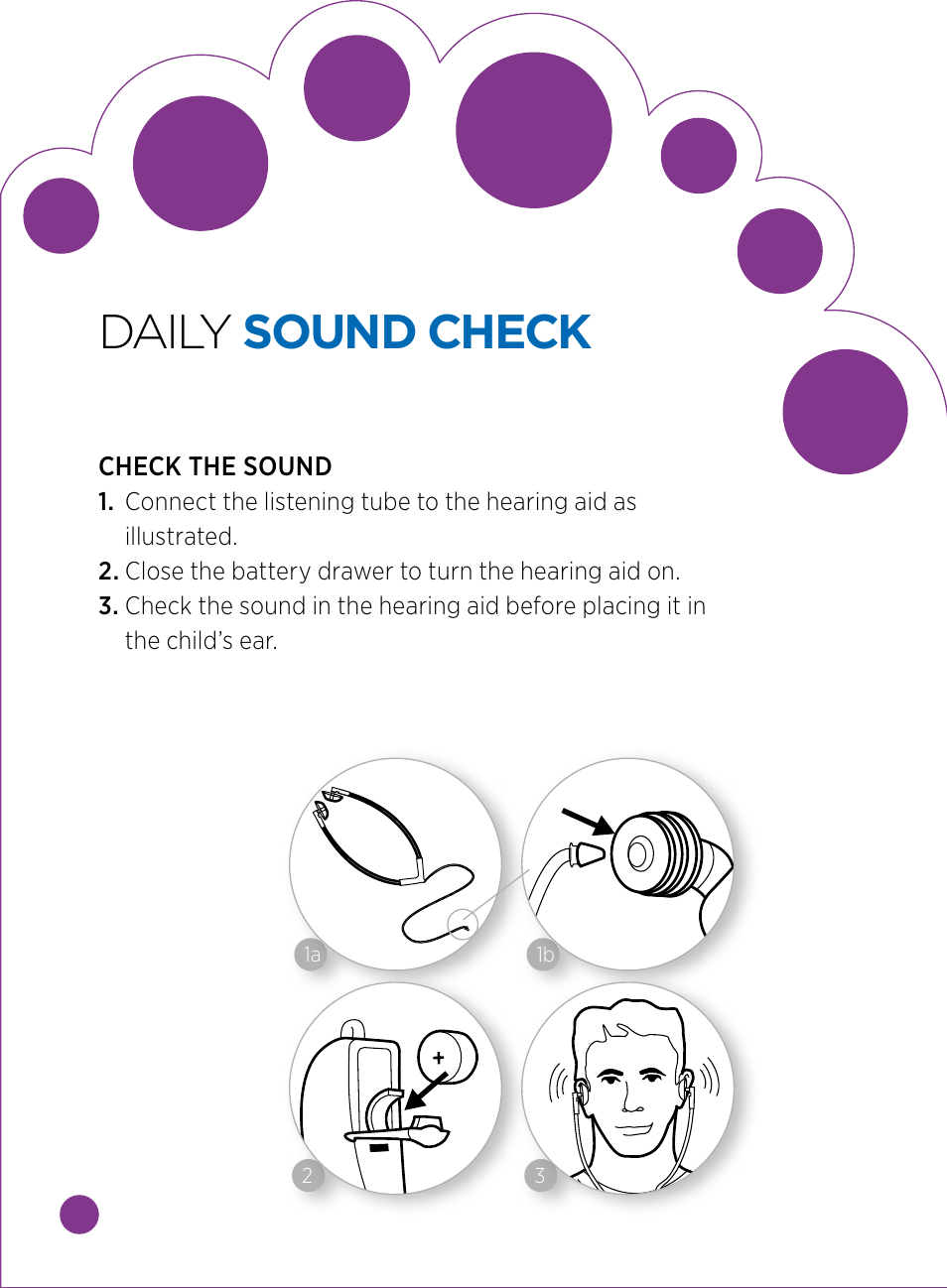 Daily sound check | Widex BABY440 User Manual | Page 8 / 15