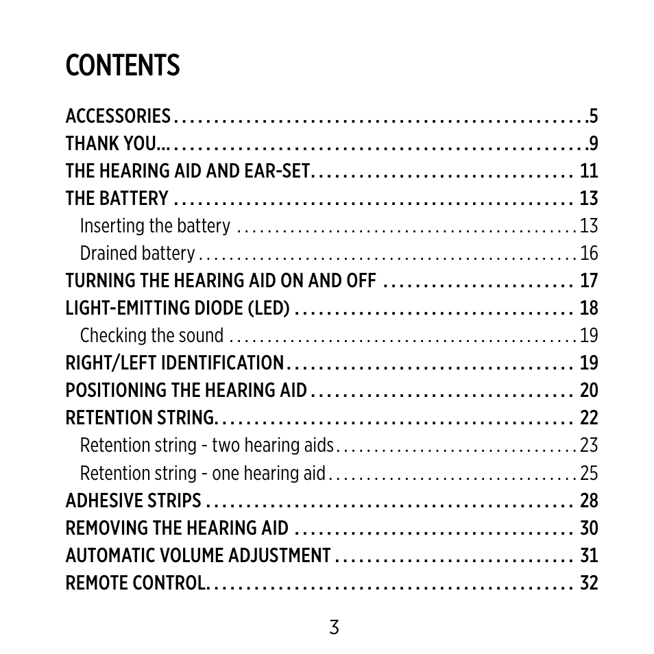 Widex BB4 User Manual | Page 3 / 60