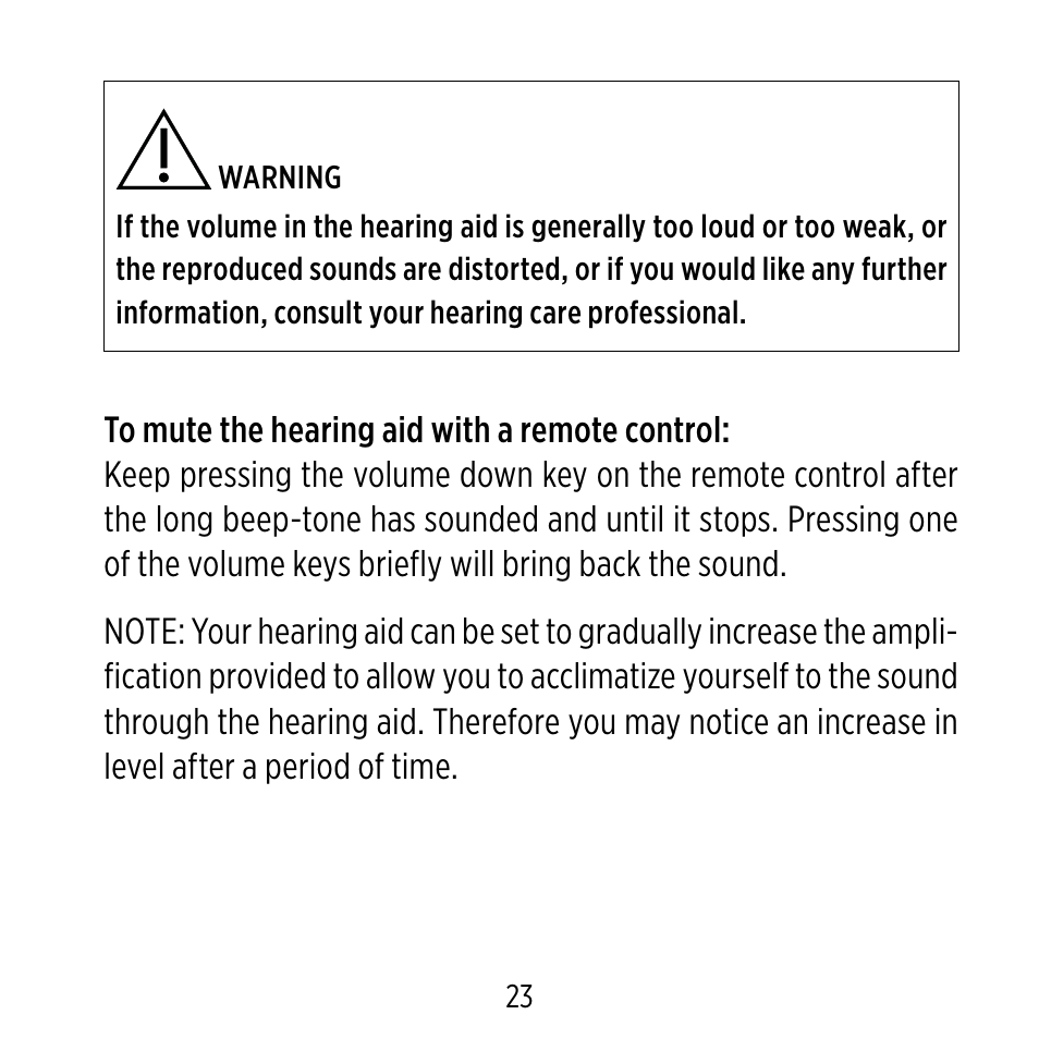 Widex D-XP User Manual | Page 23 / 80