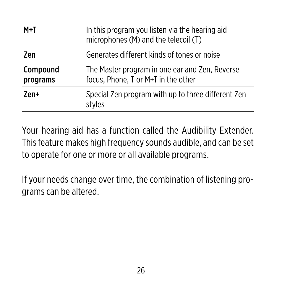 Widex D-XP User Manual | Page 26 / 80