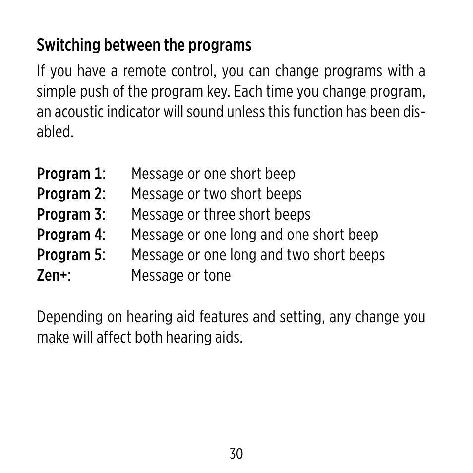 Widex D-XP User Manual | Page 30 / 80