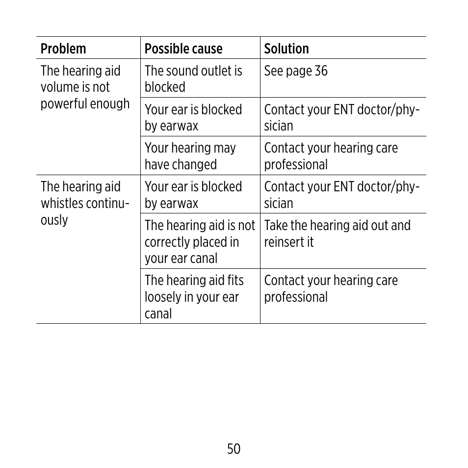 Widex D-XP User Manual | Page 50 / 80
