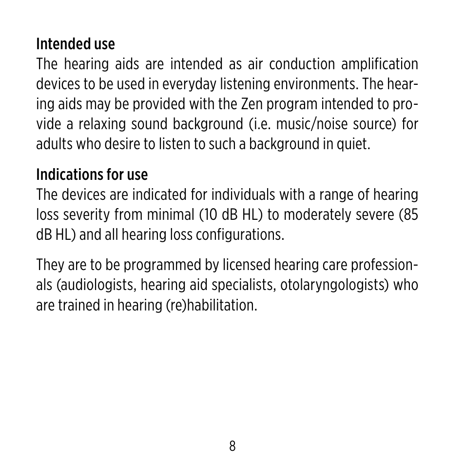 Widex D-XP User Manual | Page 8 / 80