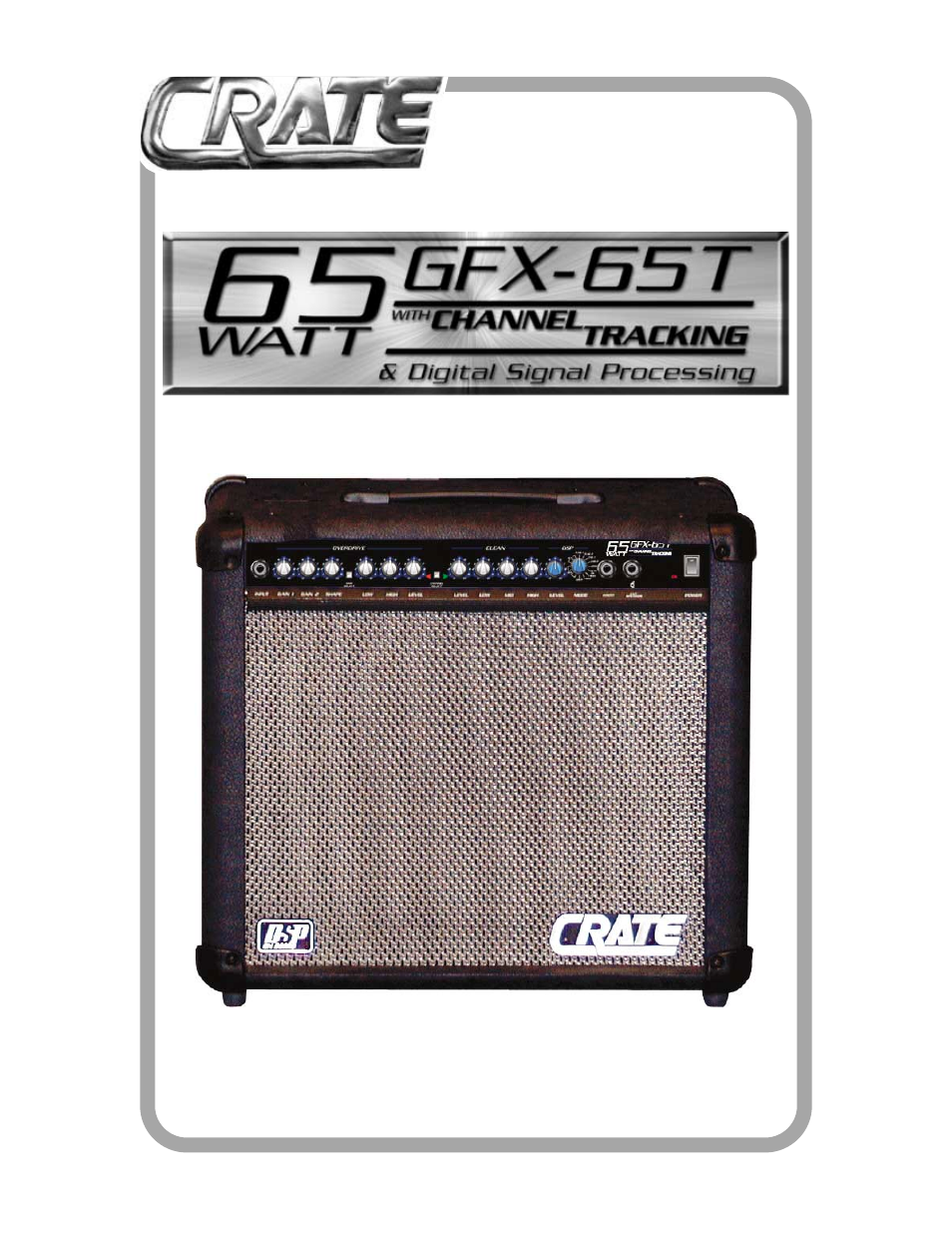 Crate Amplifiers GFX-65T User Manual | 8 pages