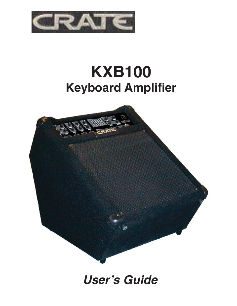 Crate Amplifiers KXB100 User Manual | 8 pages