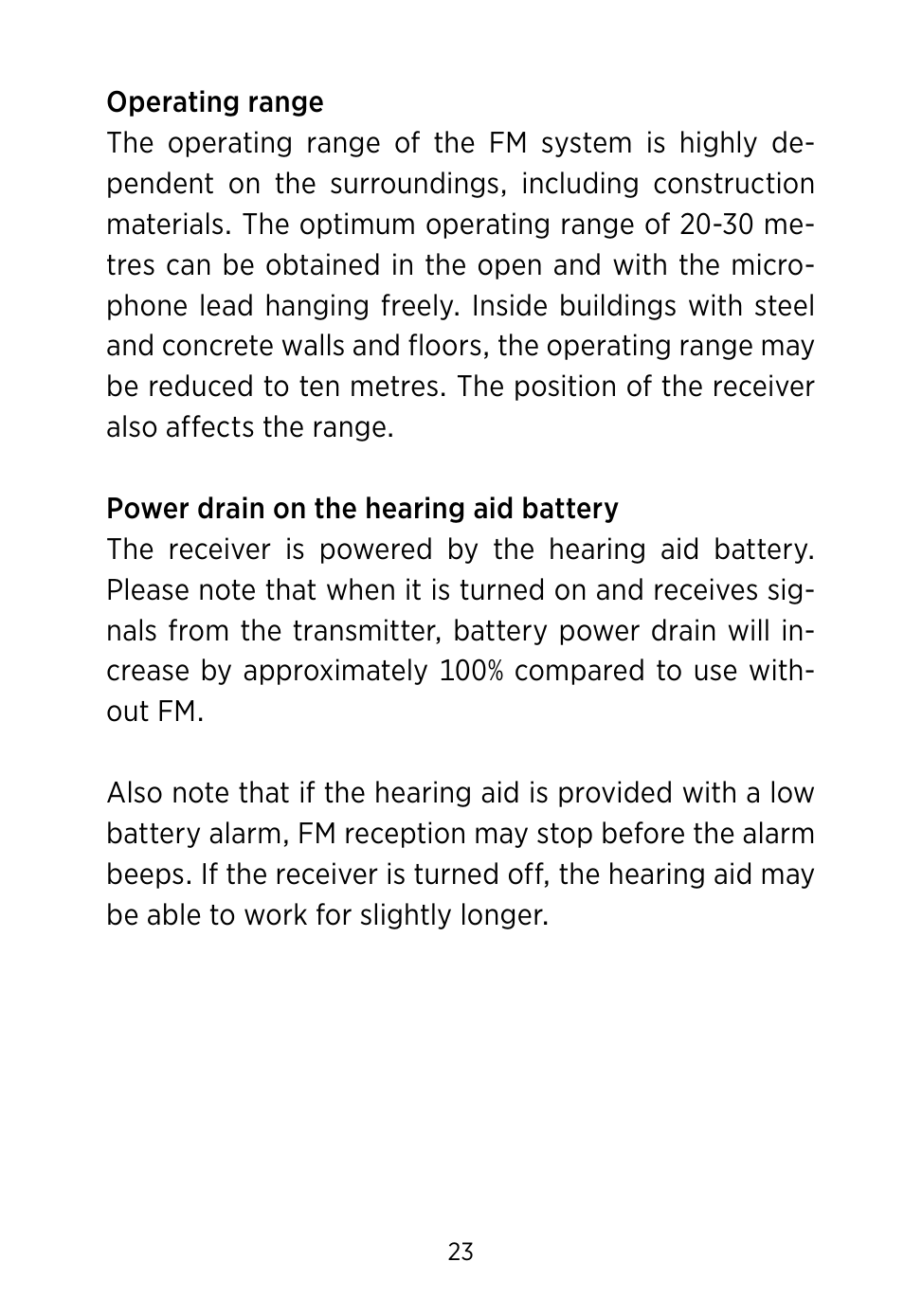 Widex SCOLA FLEX User Manual | Page 23 / 36