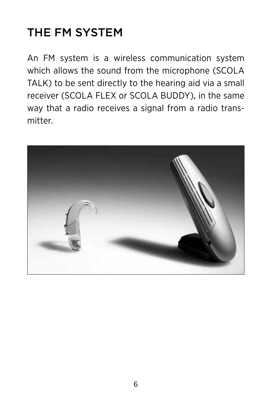 The fm system | Widex SCOLA TALK User Manual | Page 6 / 40