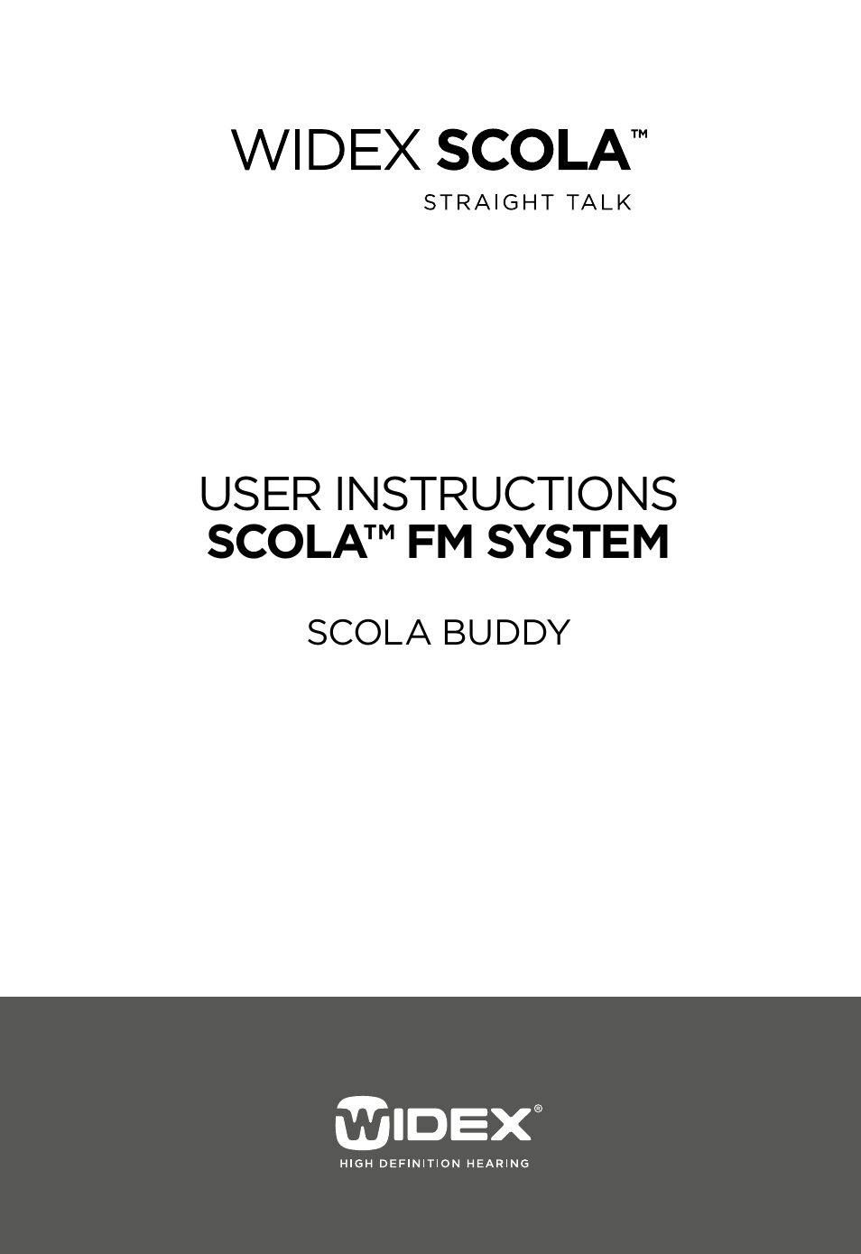 Widex SCOLA Buddy User Manual | 48 pages