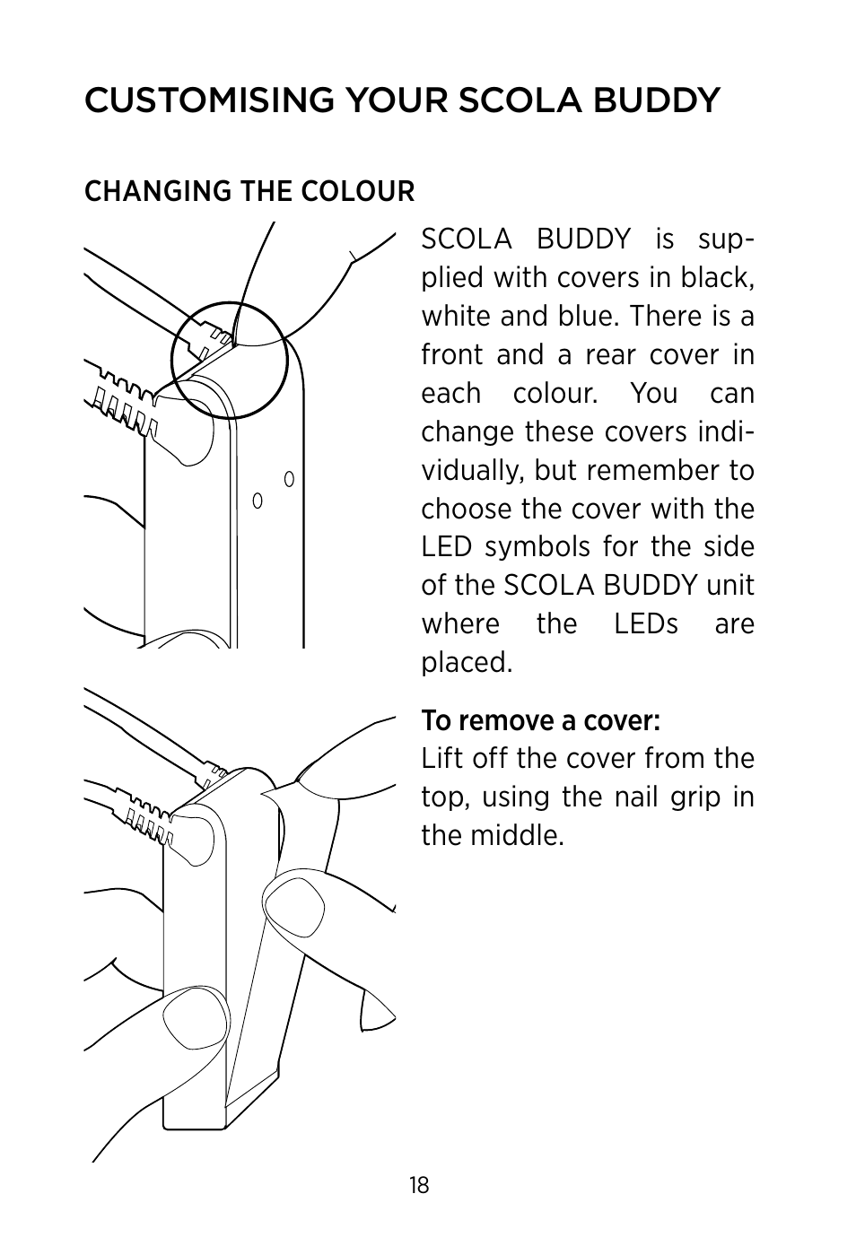 Customising your scola buddy | Widex SCOLA Buddy User Manual | Page 18 / 48