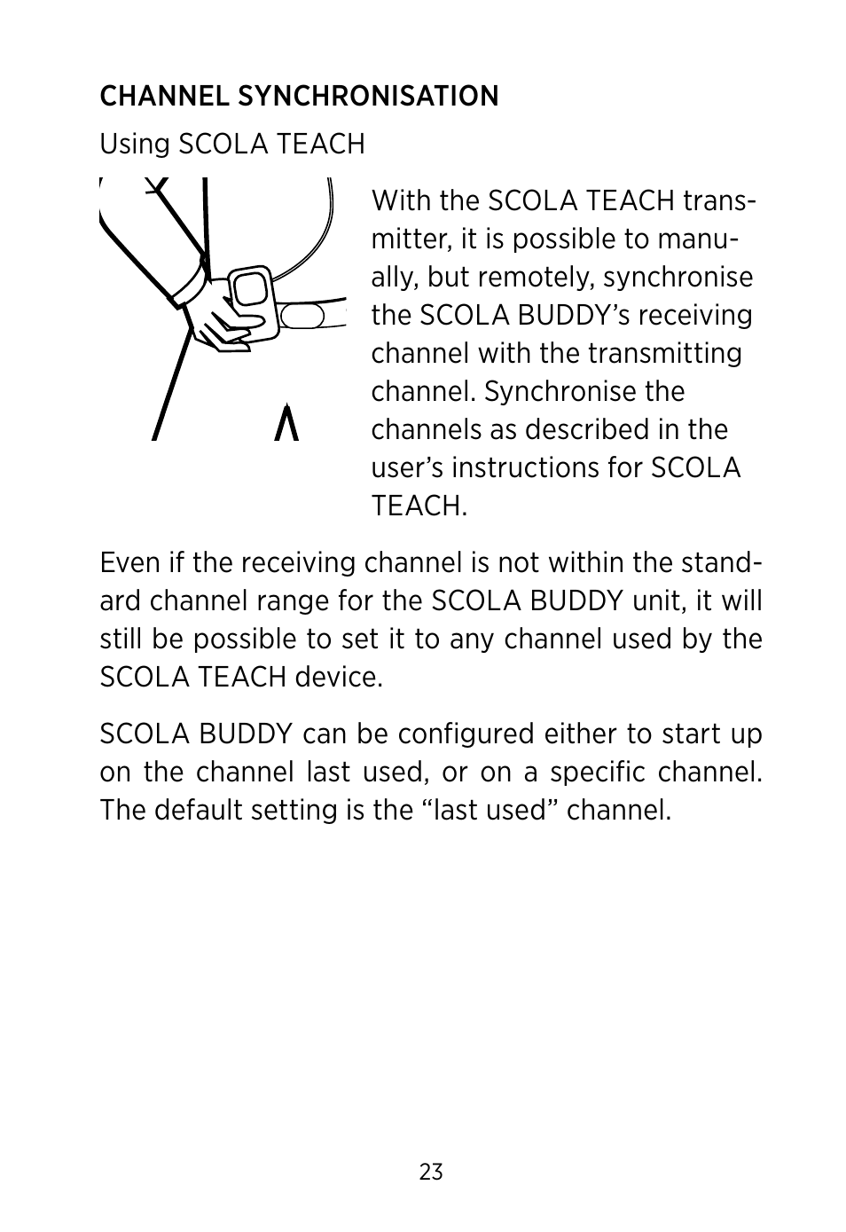 Widex SCOLA Buddy User Manual | Page 23 / 48