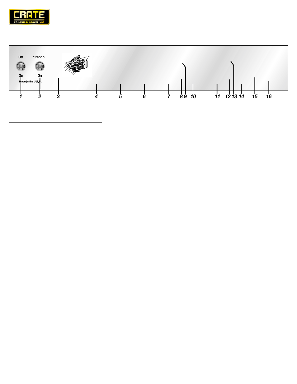 Crate Amplifiers VC-120H User Manual | Page 4 / 8