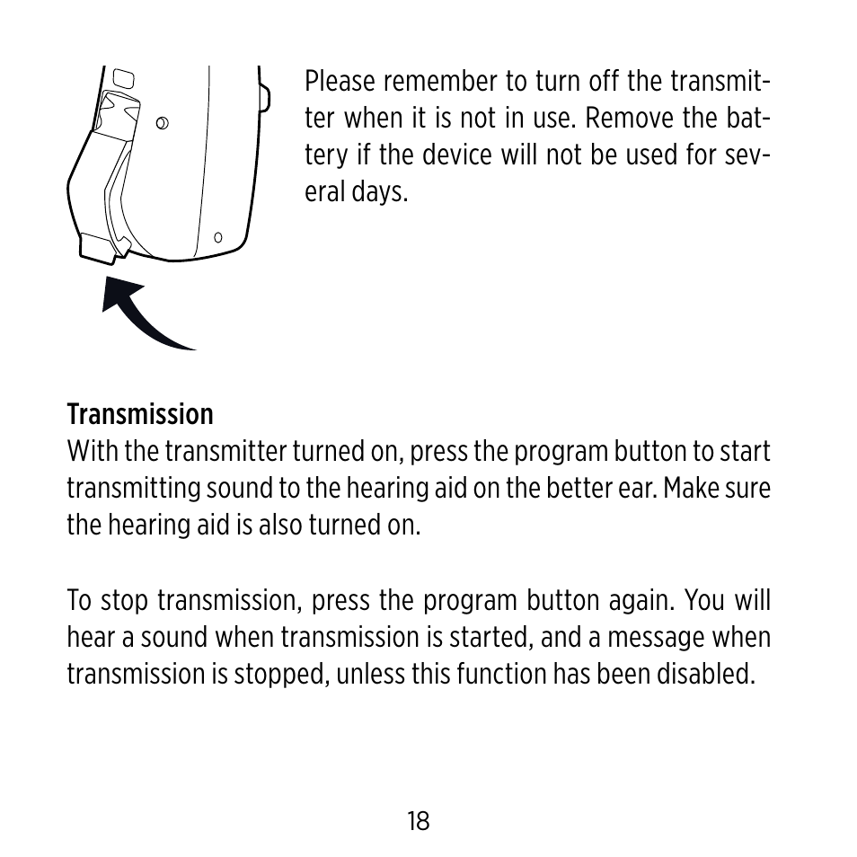 Widex CROS-FS User Manual | Page 18 / 48