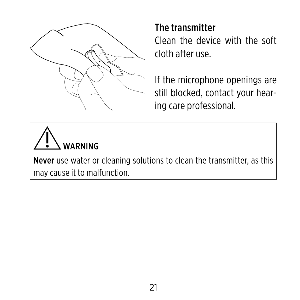 Widex CROS-FS User Manual | Page 21 / 48