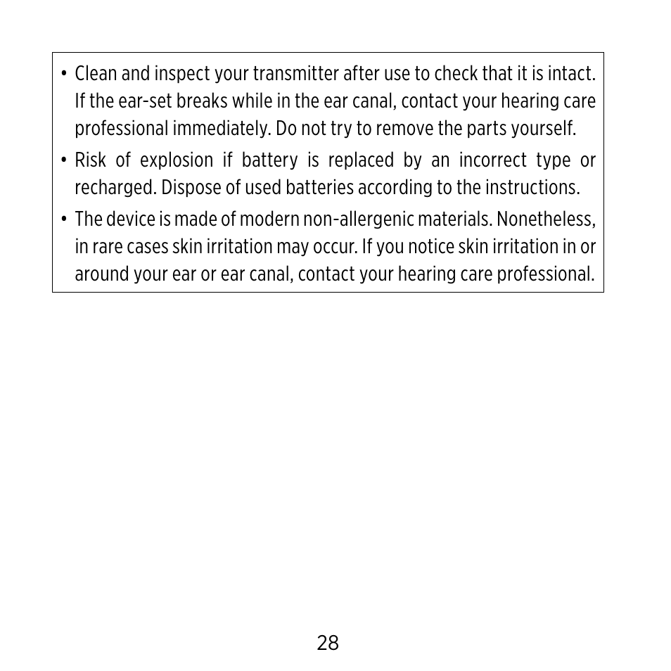 Widex CROS-FS User Manual | Page 28 / 48