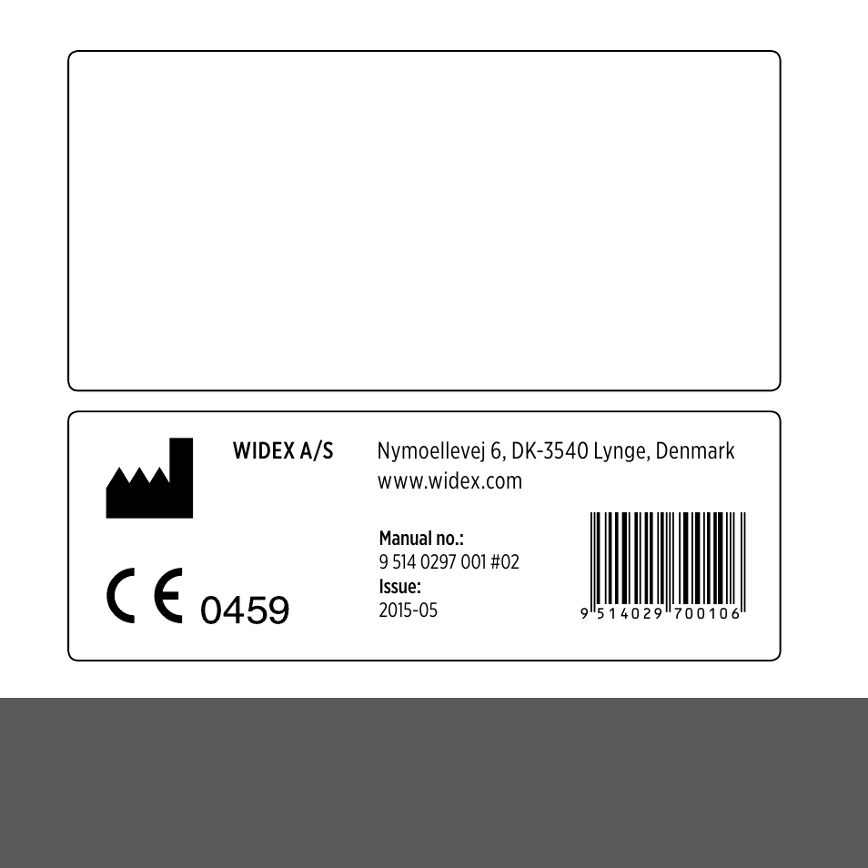 Widex CROS-FS User Manual | Page 48 / 48