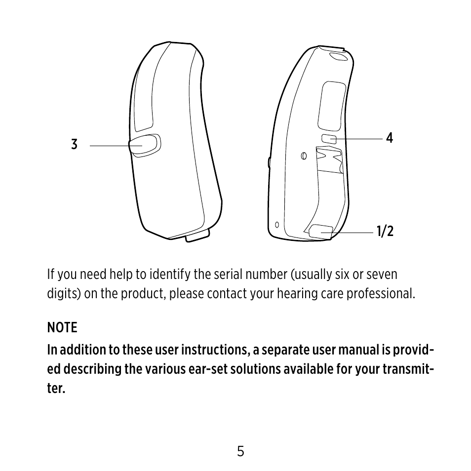 Widex CROS-FS User Manual | Page 5 / 48