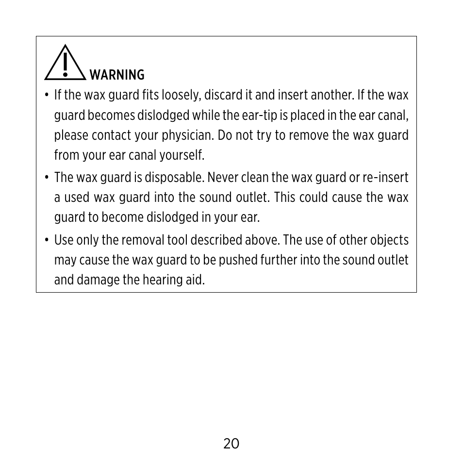 Widex Ear-sets for BTE User Manual | Page 20 / 84