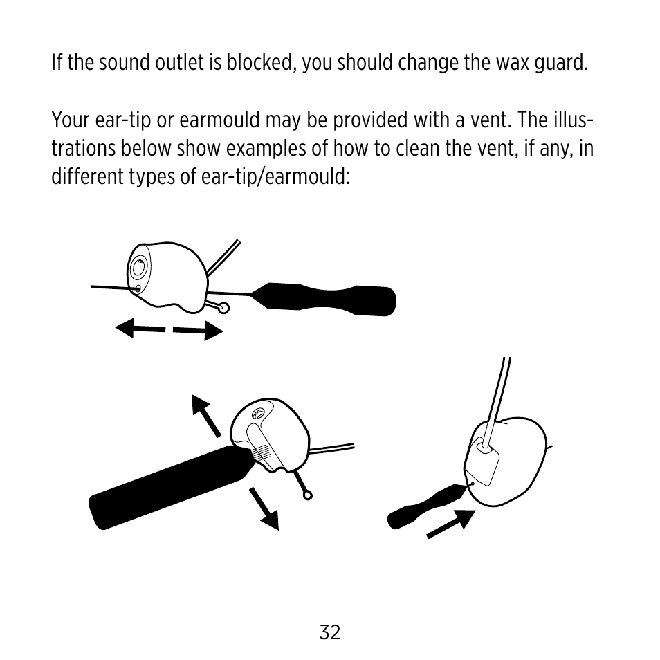 Widex Ear-sets for BTE User Manual | Page 32 / 84