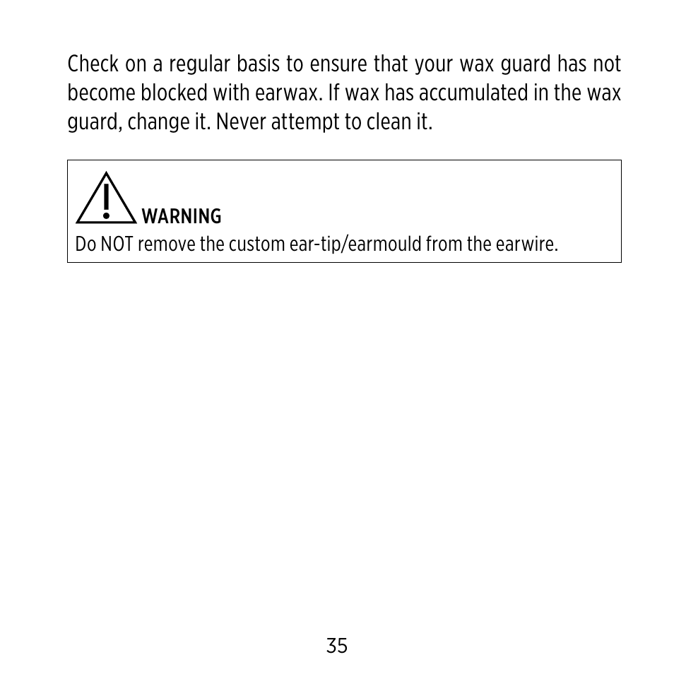 Widex Ear-sets for BTE User Manual | Page 35 / 84