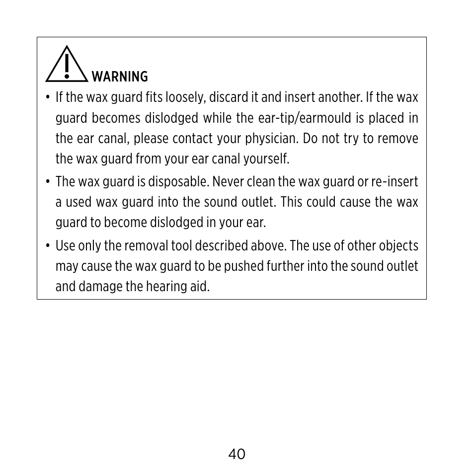 Widex Ear-sets for BTE User Manual | Page 40 / 84