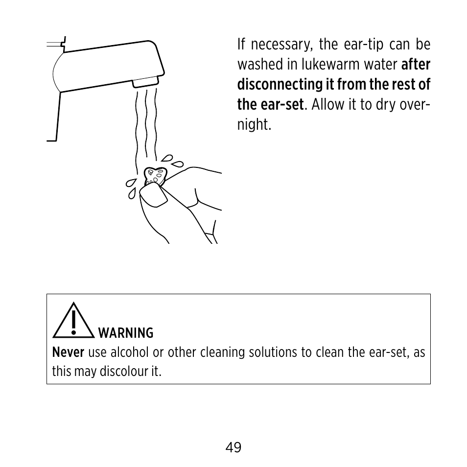 Widex Ear-sets for BTE User Manual | Page 49 / 84