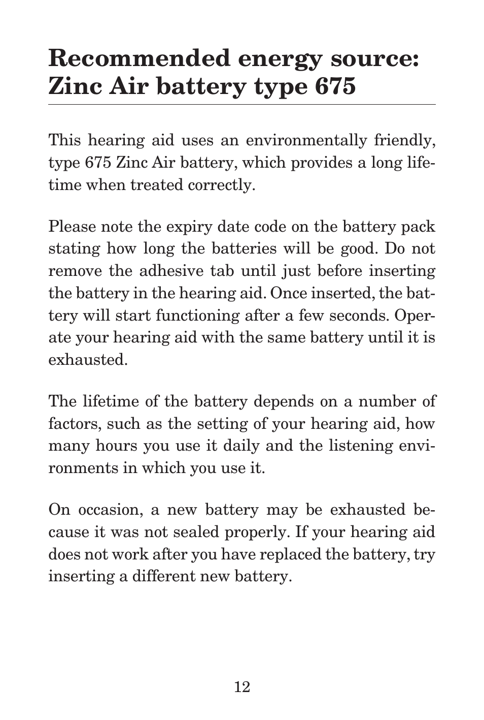 Widex P38 User Manual | Page 12 / 32