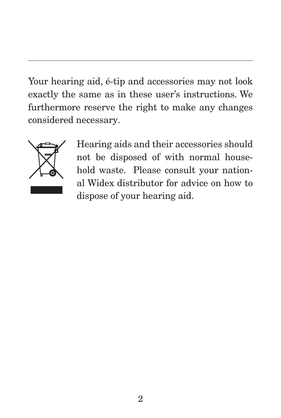 Widex P38 User Manual | Page 2 / 32
