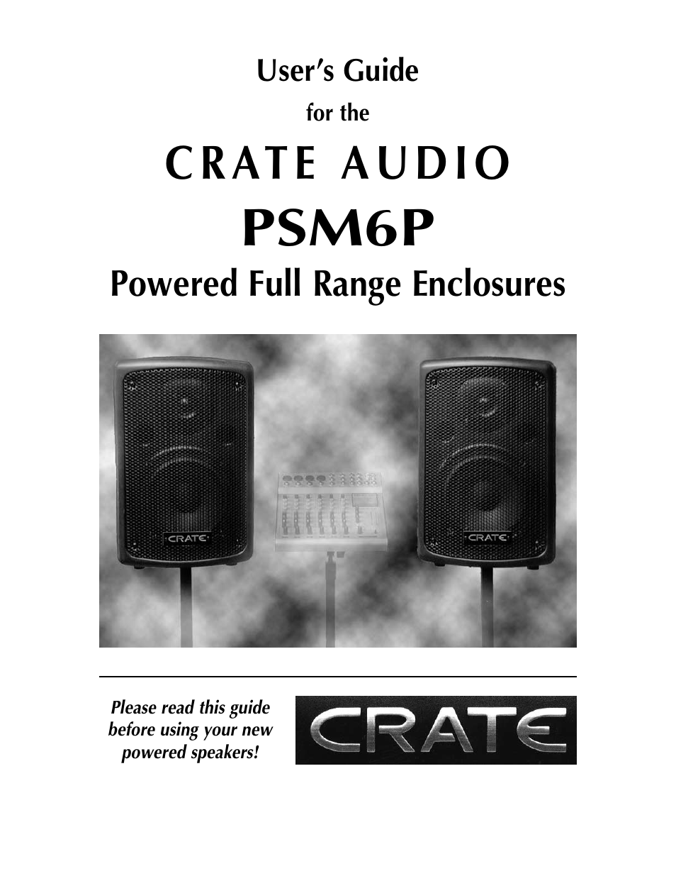 Crate Amplifiers PSM6P User Manual | 20 pages