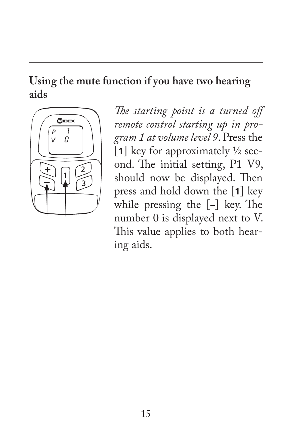 Widex RC3-1 User Manual | Page 15 / 32