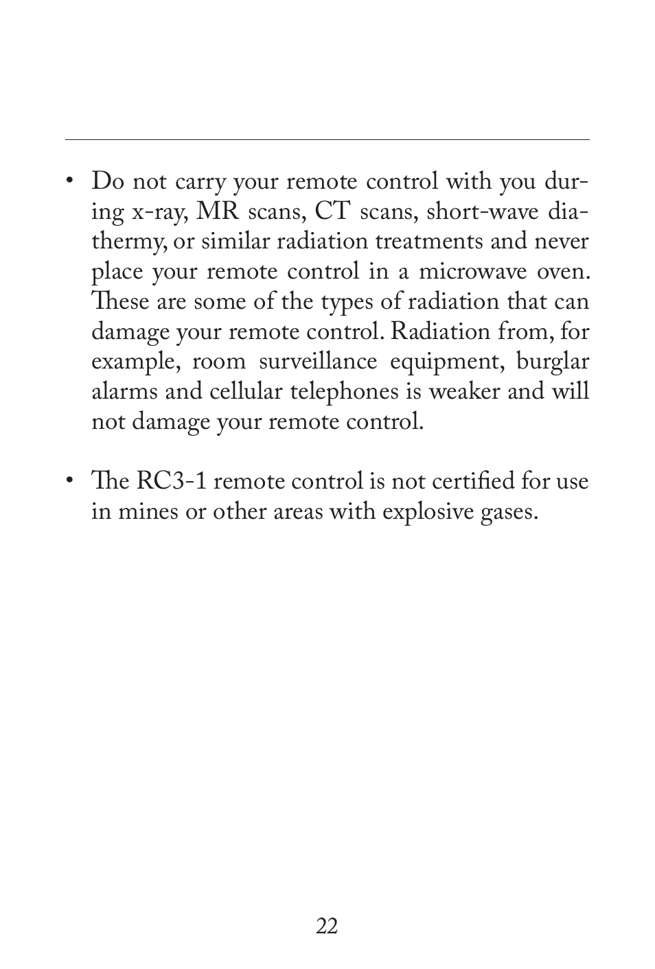 Widex RC3-1 User Manual | Page 22 / 32