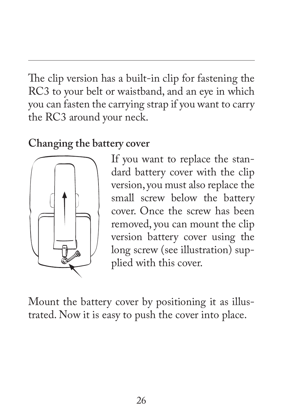 Widex RC3-1 User Manual | Page 26 / 32
