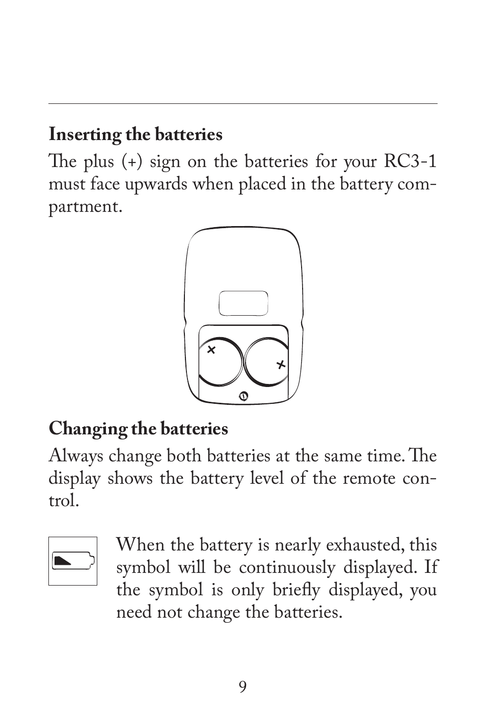 Widex RC3-1 User Manual | Page 9 / 32