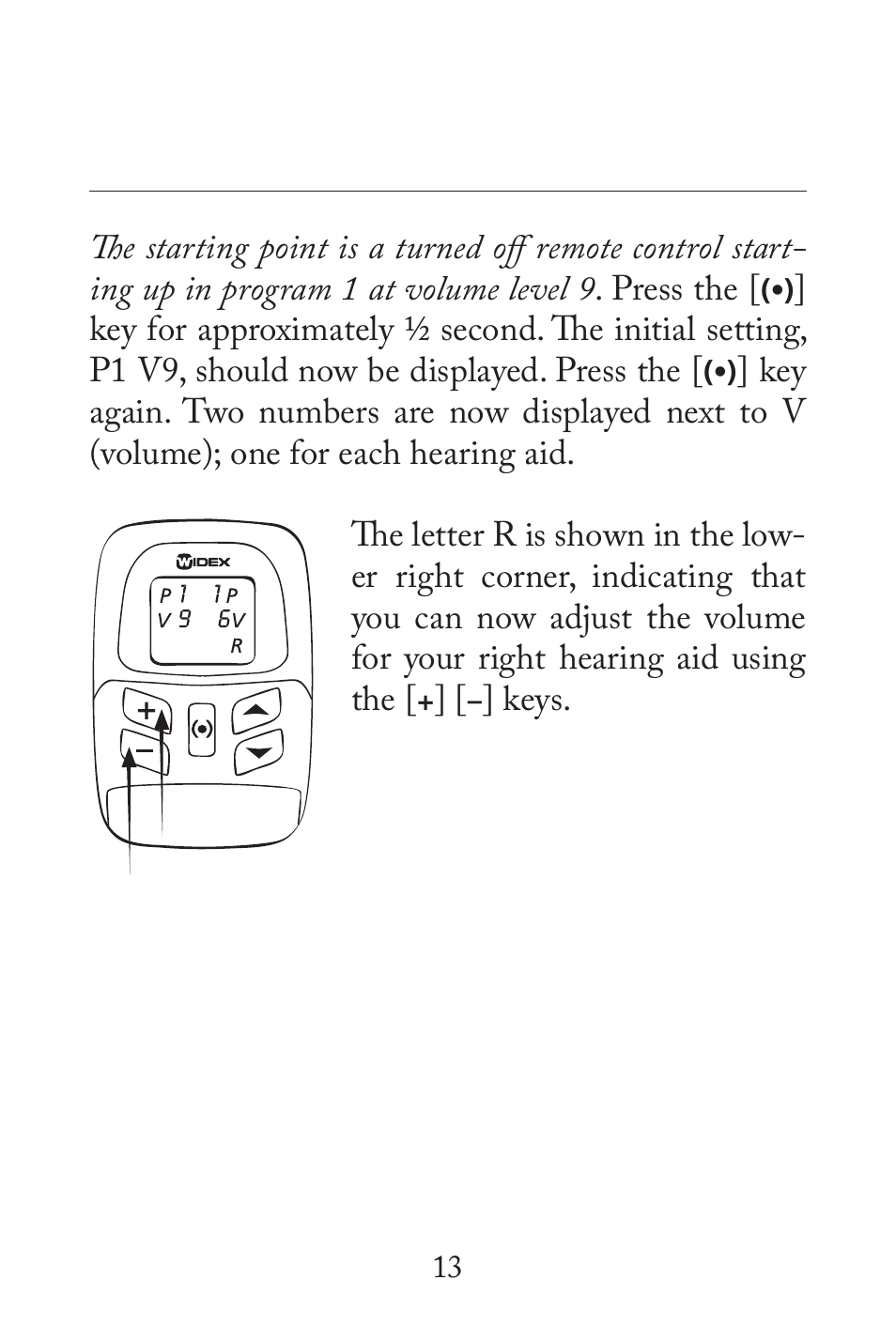 Widex RC3-2 User Manual | Page 13 / 44
