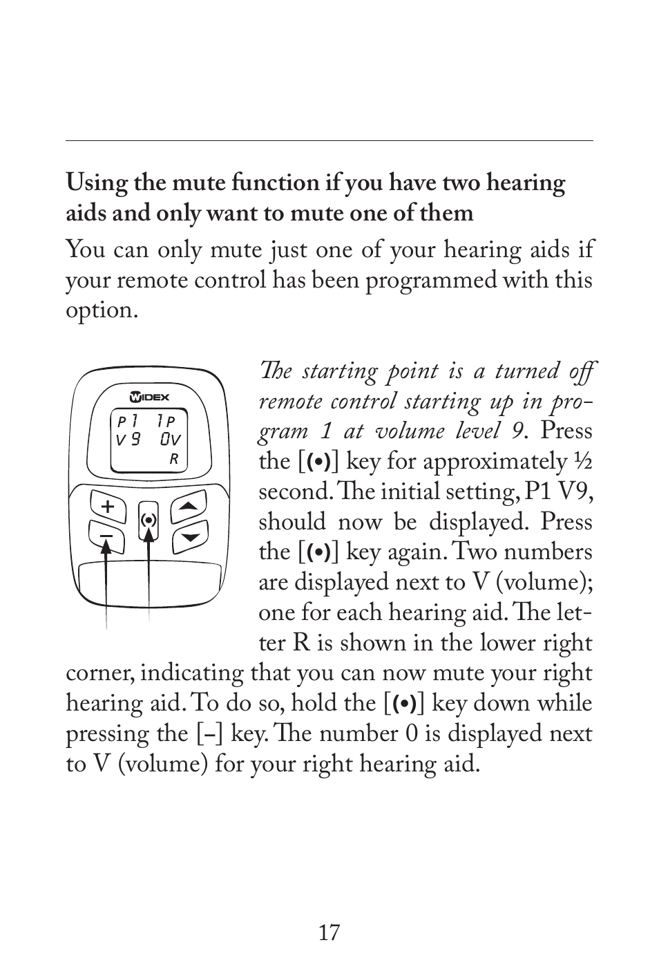 Widex RC3-2 User Manual | Page 17 / 44