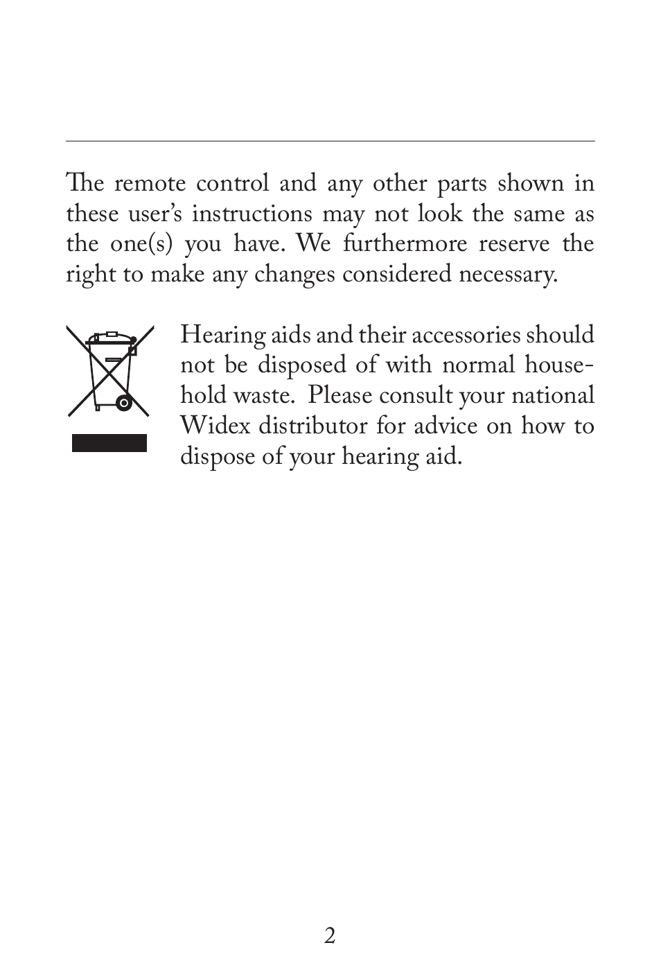 Widex RC3-2 User Manual | Page 2 / 44