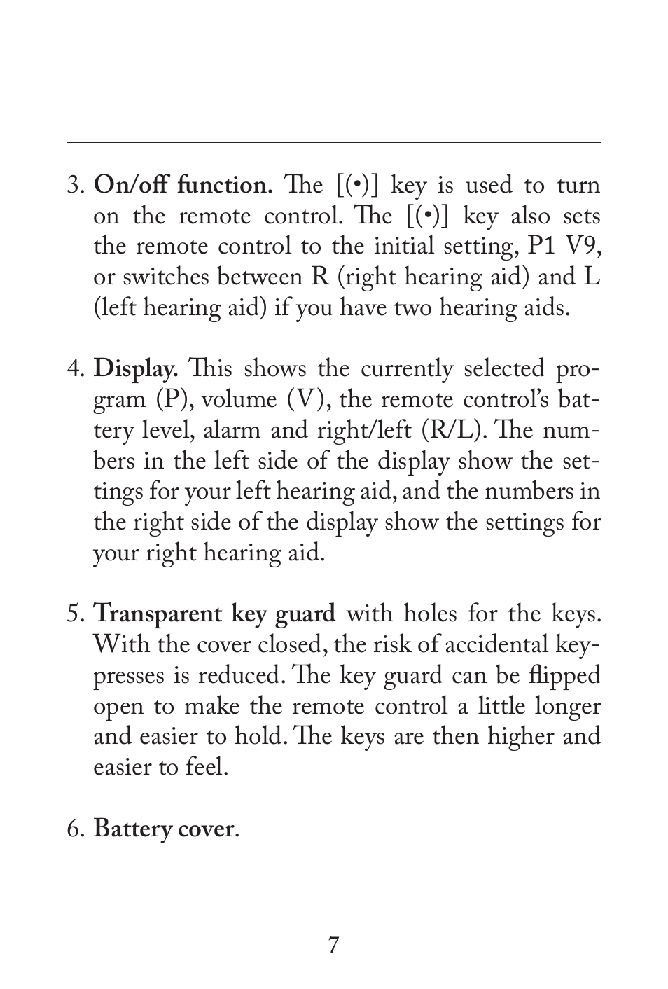 Widex RC3-2 User Manual | Page 7 / 44