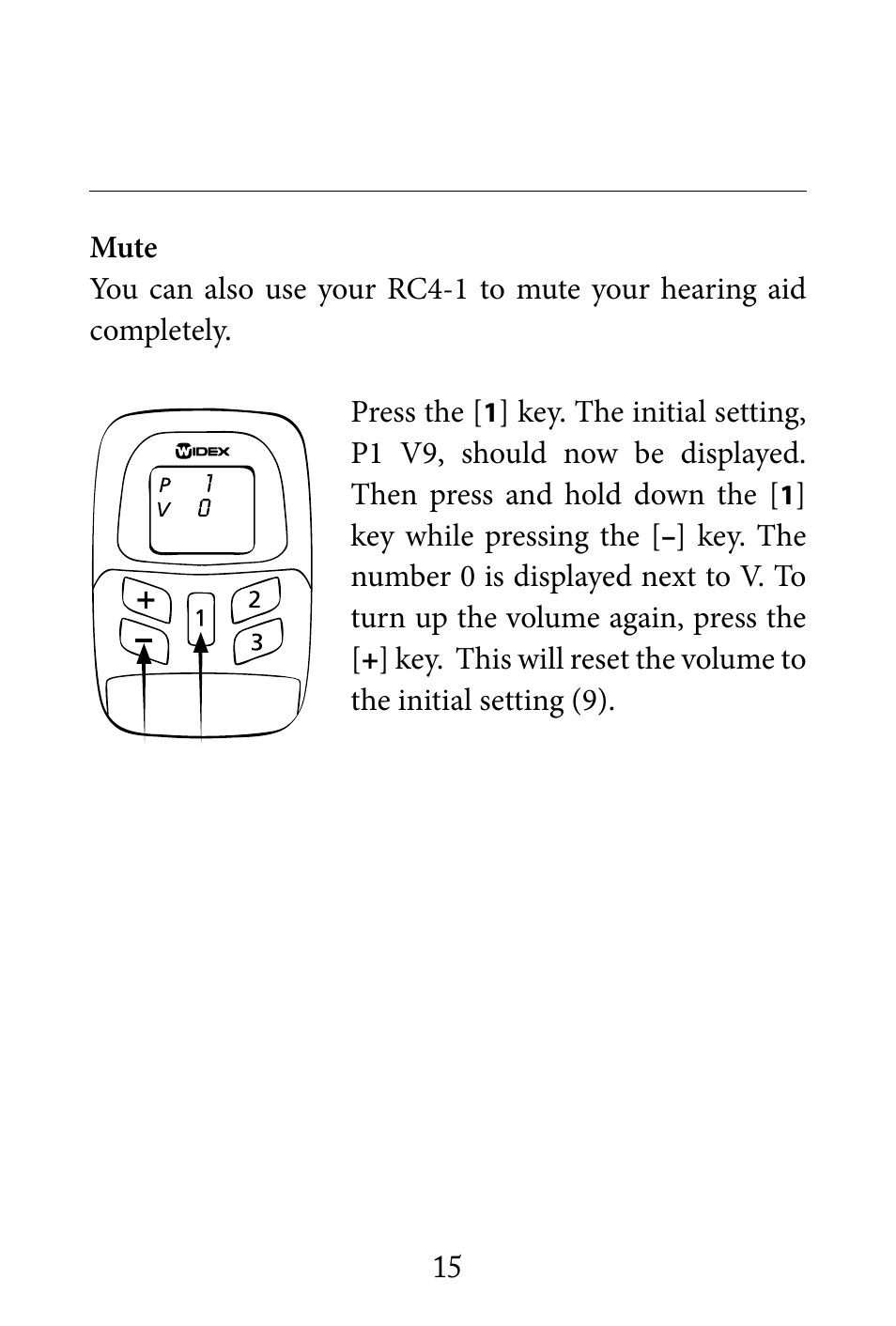 Widex RC4-1 User Manual | Page 15 / 36