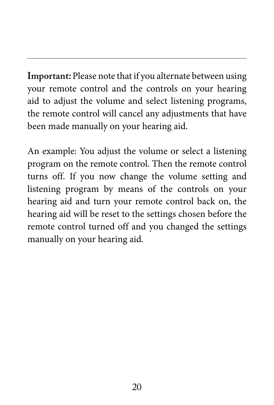 Widex RC4-1 User Manual | Page 20 / 36