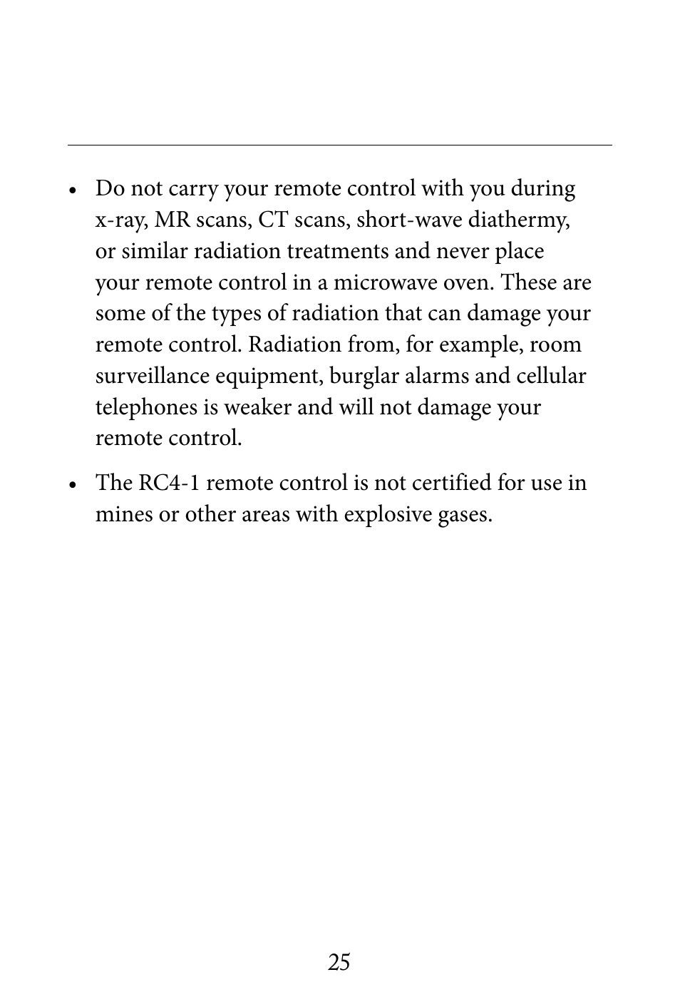 Widex RC4-1 User Manual | Page 25 / 36