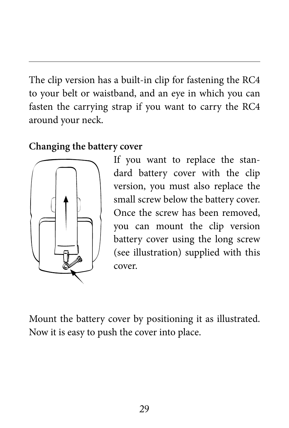 Widex RC4-1 User Manual | Page 29 / 36