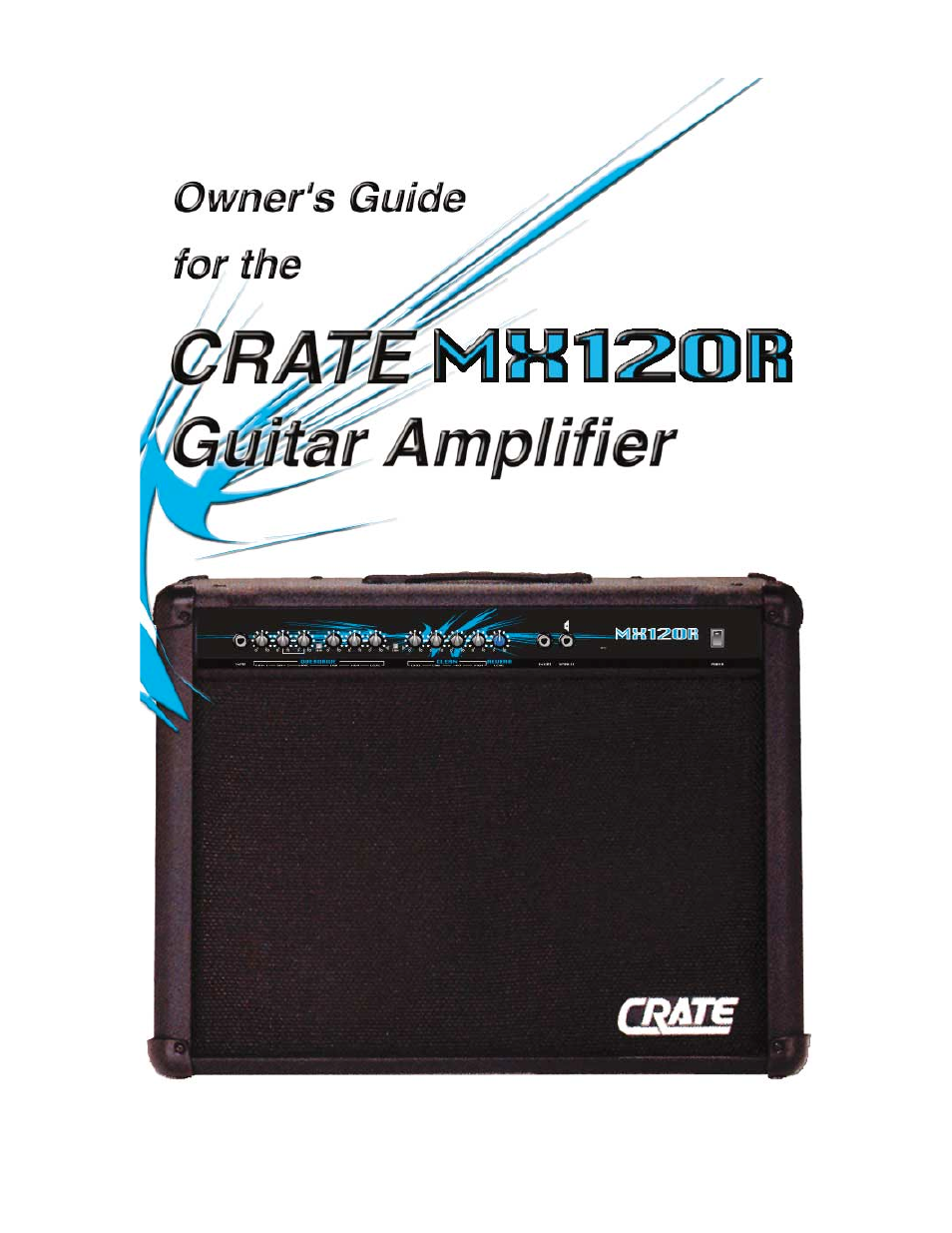 Crate Amplifiers MX120R User Manual | 8 pages