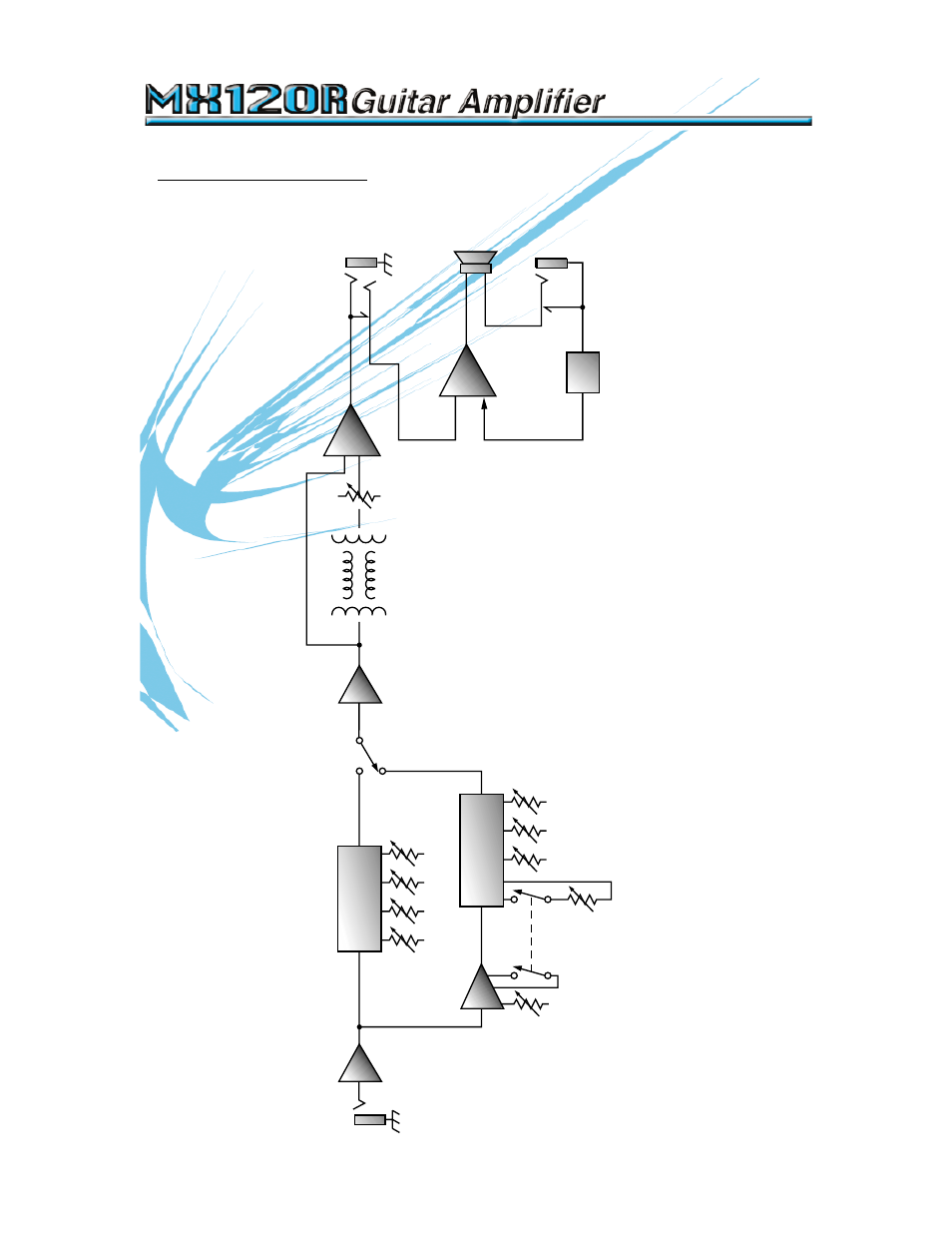 System block diagram: 7 | Crate Amplifiers MX120R User Manual | Page 7 / 8