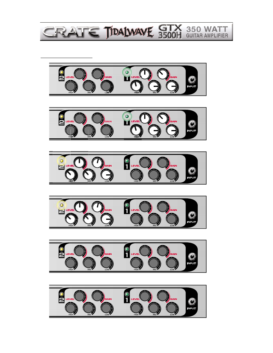 Crate Amplifiers GTX3500H User Manual | Page 13 / 16