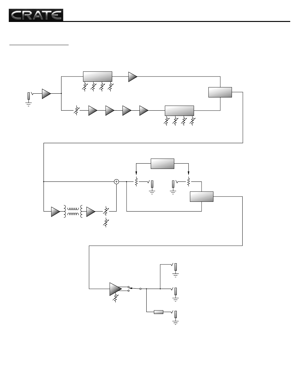 Bv120h, All tube guitar amplifier, System block diagram | Crate Amplifiers BV120H User Manual | Page 10 / 12
