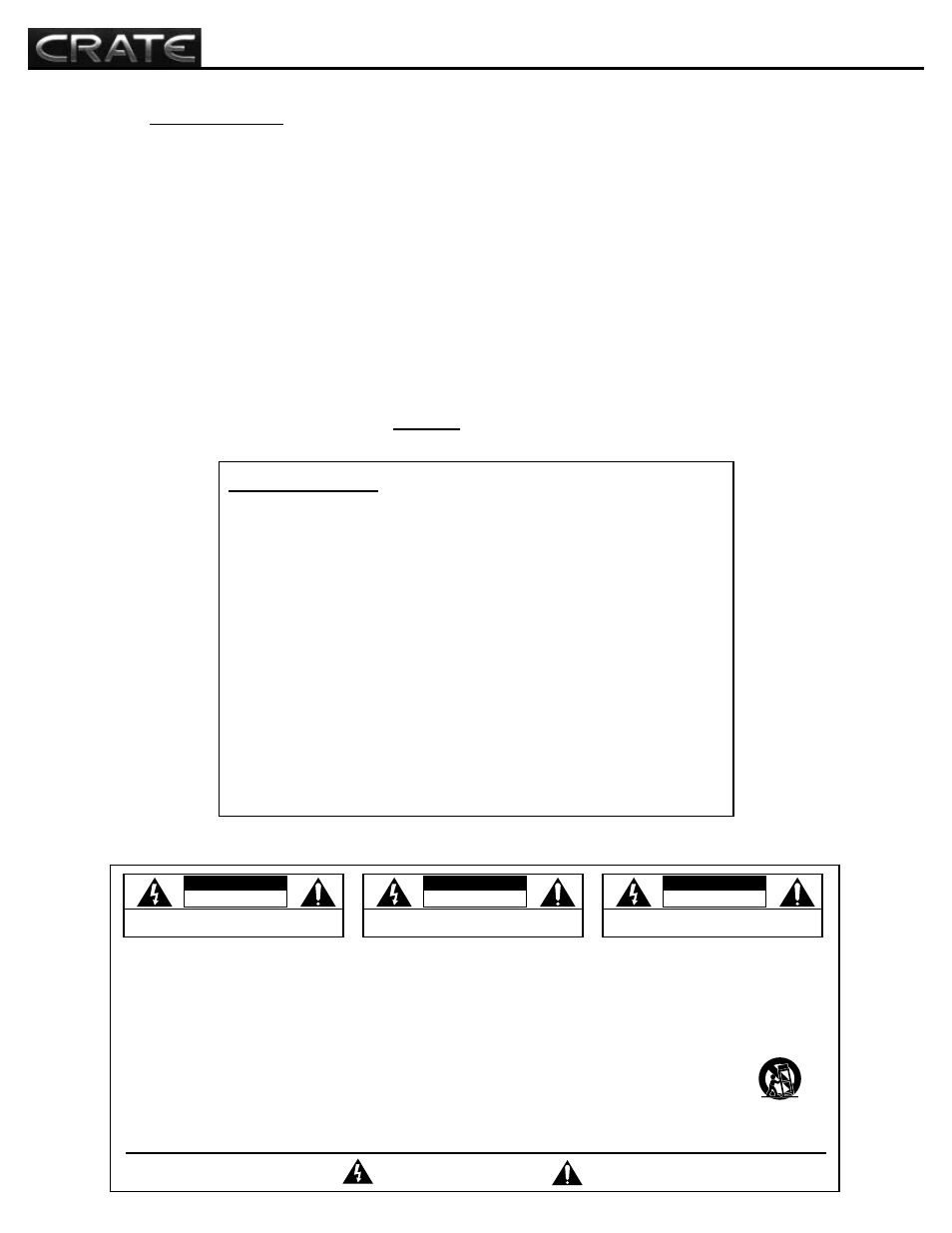 Crate Amplifiers BV120H User Manual | Page 2 / 12