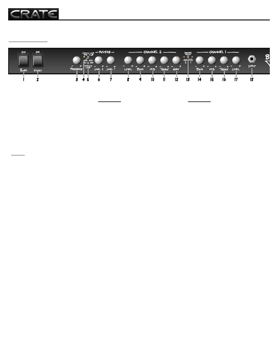 Bv120h, All tube guitar amplifier | Crate Amplifiers BV120H User Manual | Page 4 / 12