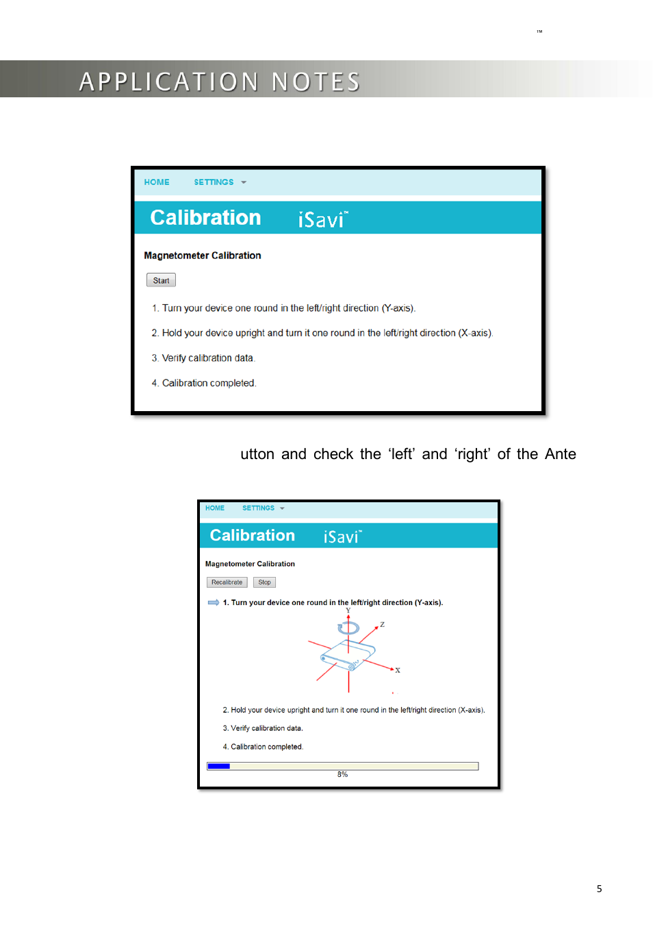 Wideye iSavi Terminal Instruction for calibrating Rev 1.0 User Manual | Page 5 / 9