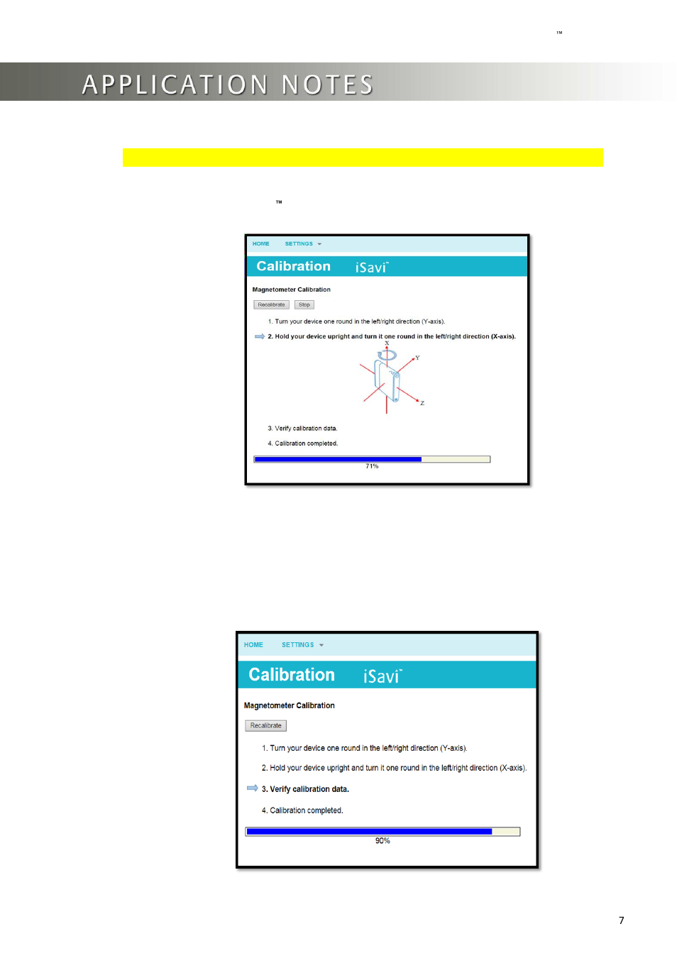 Wideye iSavi Terminal Instruction for calibrating Rev 1.0 User Manual | Page 7 / 9