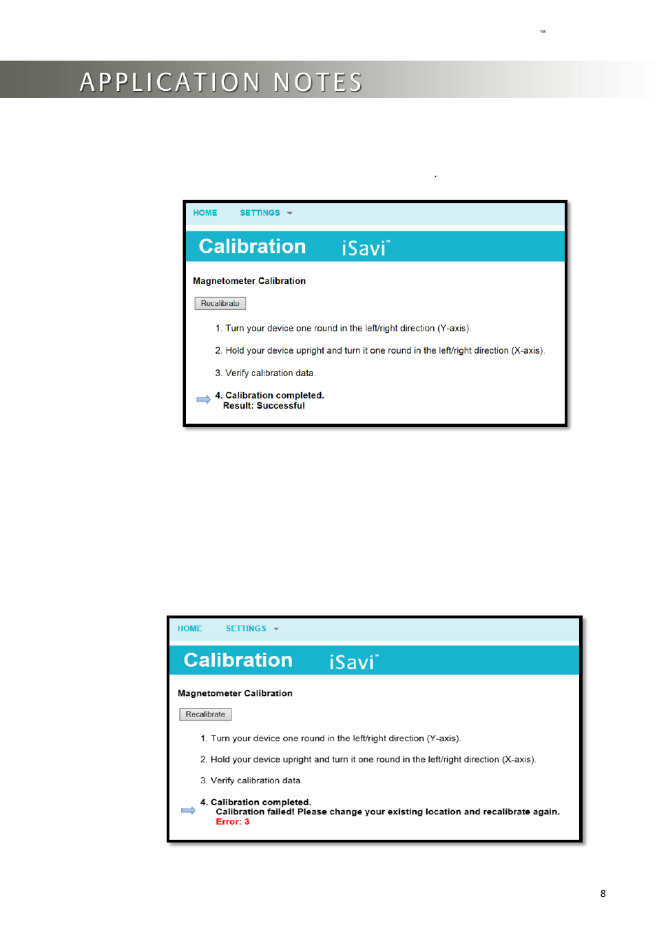 Wideye iSavi Terminal Instruction for calibrating Rev 1.0 User Manual | Page 8 / 9